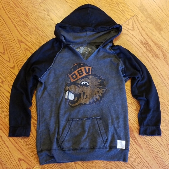 Womens Pullover Hoodie Sweatshirt with Pockets Vintage Retro Oregon